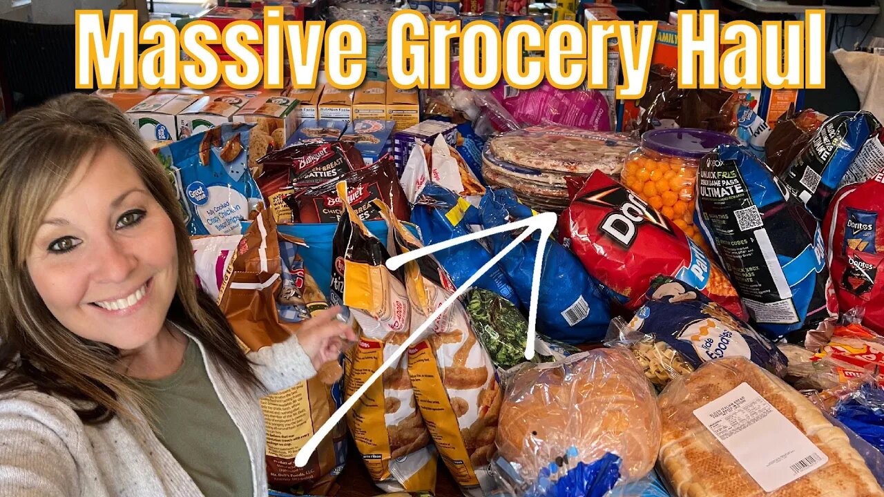 ONCE-A-MONTH GROCERY HAUL $1500.00 FOR A FAMILY OF 10 | Prepper Items