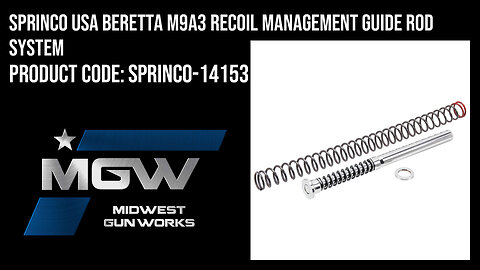 Sprinco USA Beretta M9A3 Recoil Management Guide Rod System - SPRINCO-14153