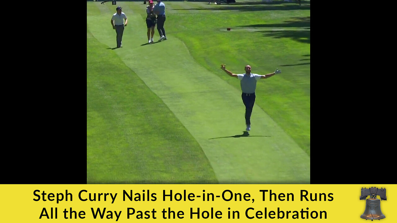 Steph Curry Nails Hole-in-One, Then Runs All the Way Past the Hole in Celebration