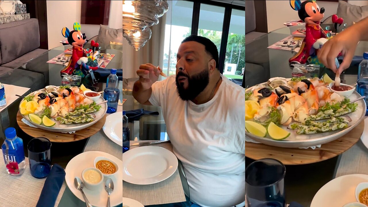 DJ Khaled Try Out Sea Food