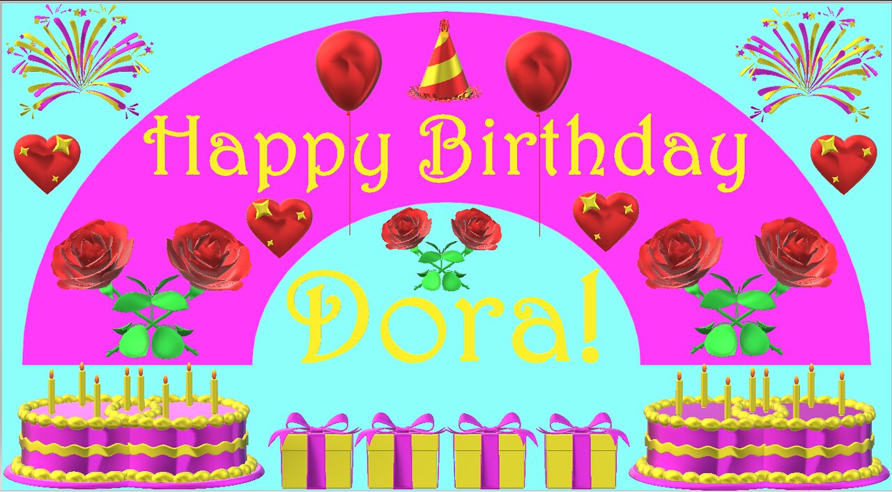 Happy Birthday 3D - Happy Birthday Dora - Happy Birthday To You - Happy Birthday Song