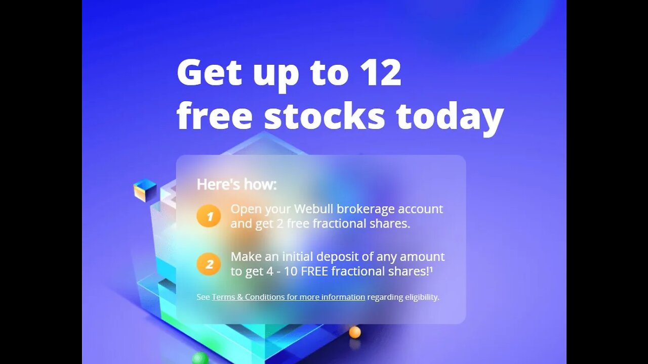 Get up to 12 Free Stocks with Webull