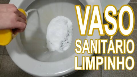 Como deixar o vaso sanitário branquinho