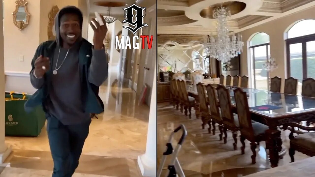 Antonio Brown's Dining Room Table Seats 20 People! 🪑