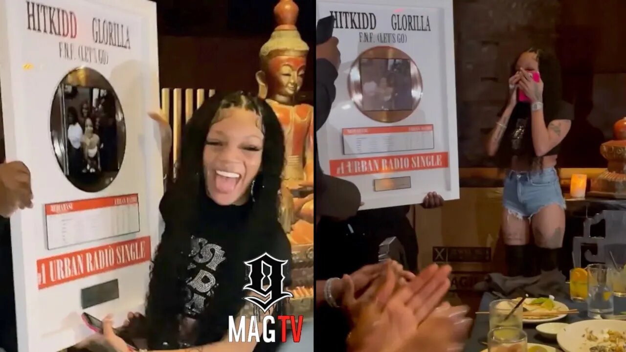 Glorilla Holds Back Tears After Her Song F.N.F Goes #1 On Urban Radio! 😢