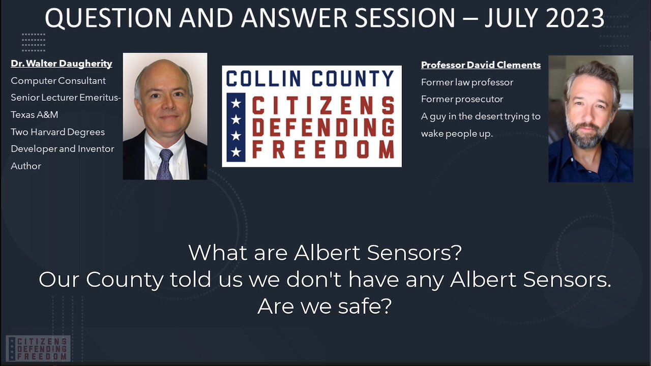 Our county says we don't have Albert Sensors. Are we safe?