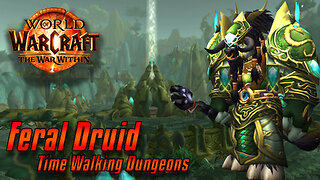 World of Warcraft: The War Within | Lvl 80 Feral Druid | Time Walking Dungeons (Burning Crusade)