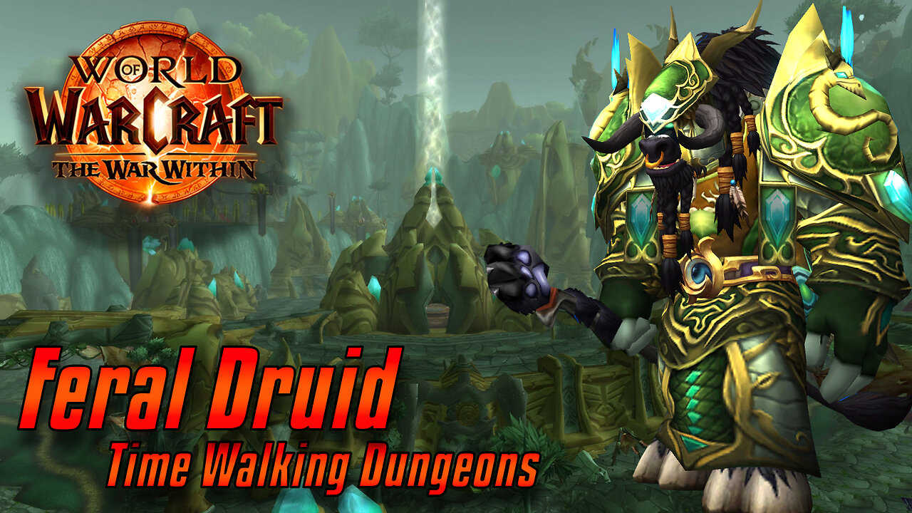 World of Warcraft: The War Within | Lvl 80 Feral Druid | Time Walking Dungeons (Burning Crusade)