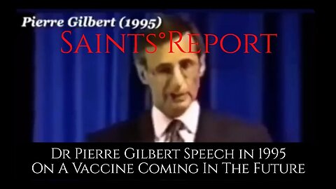 ⚫1959. Dr Pierre Gilbert Speech in 1995. "Zombie"🚨