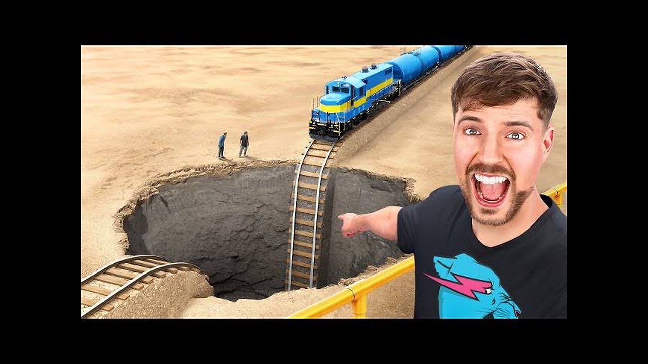 Train vs Giant Pit
