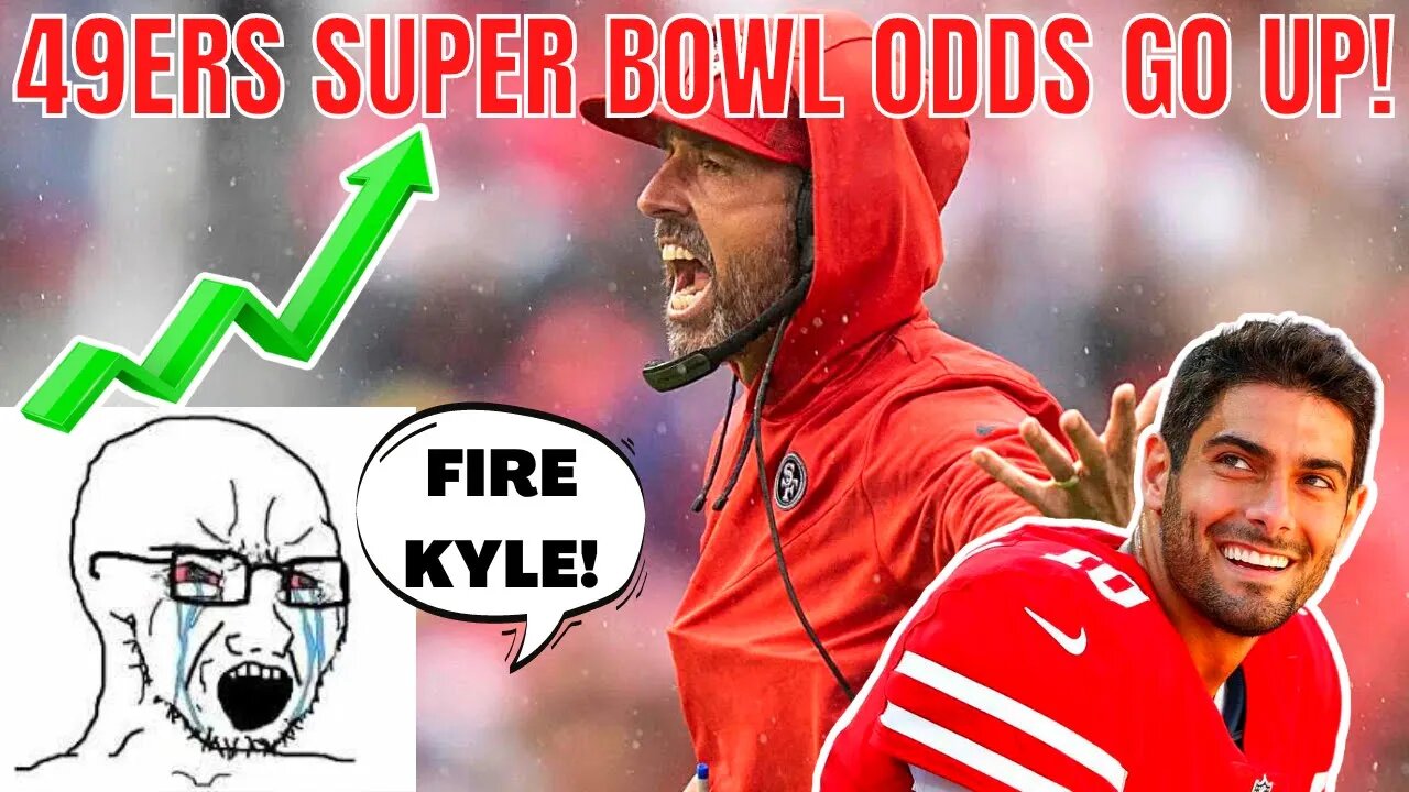 49ERS Super Bowl Odds GO UP After Jimmy Garoppolo Takes Over! NPC's Want Kyle Shanahan FIRED!