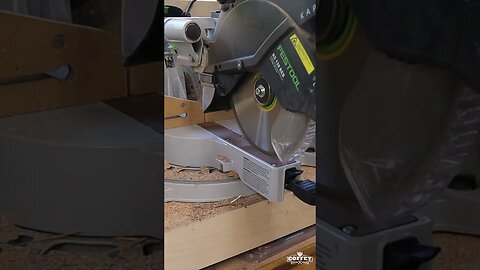 First cut on a fresh zero clearance insert 🤤 #woodworking #mitersaw #wood