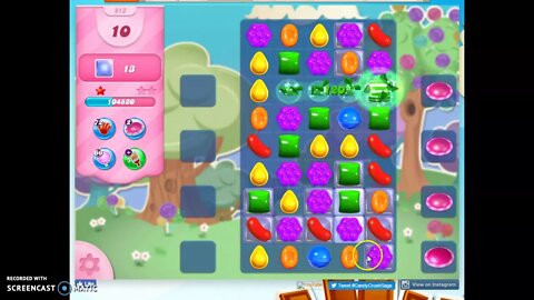 Candy Crush Level 913 Audio Talkthrough, 1 Star 0 Boosters