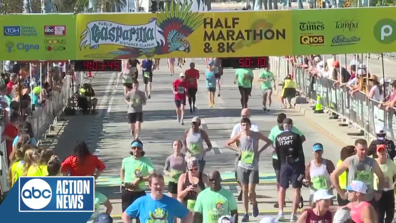 03:59-04:08 Sunday | Publix Gasparilla Distance Classic Finish Line