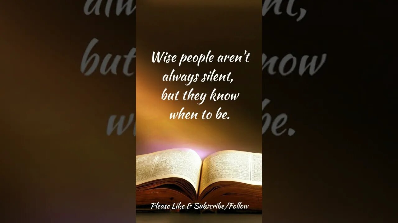 Wise People Know