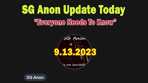 SG Anon & Charlie Ward Update Today: "Everyone Needs To Know"