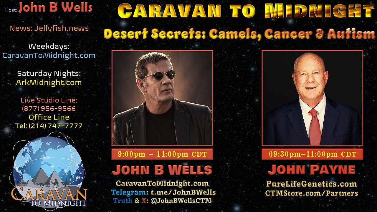 Desert Secrets: Camels, Cancer & Autism - John B Wells LIVE