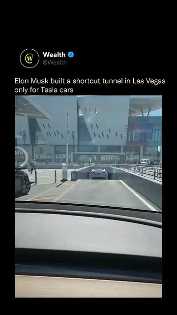 Elon Musk makes private tunal for Tesla Cars 🚗 only!!
