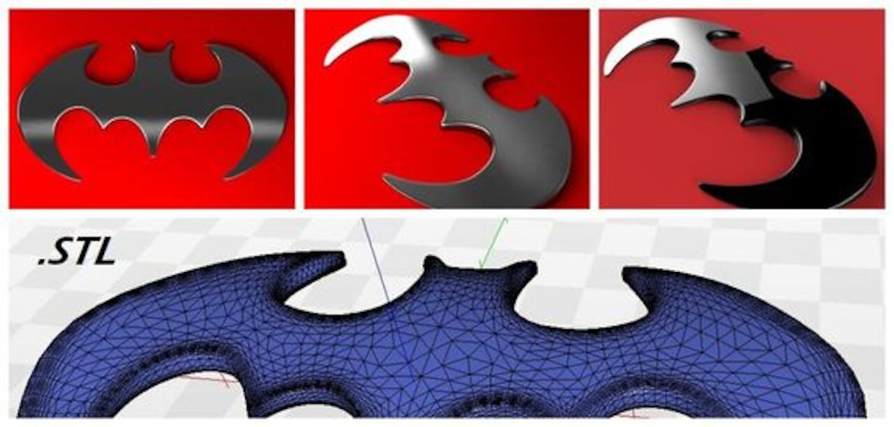 Bat Sticker 3D model for 3D Printing