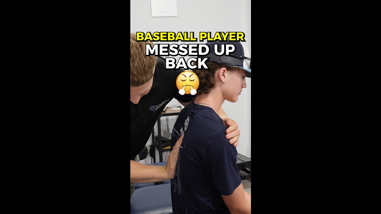 High School Baseball Player Gets Cracked! #chiropractor #backpain #neckpain #headaches