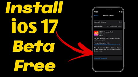 How To Install IOS 17 BETA FREE|Tech Deo pashto