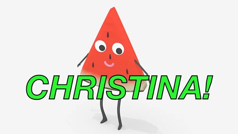 Happy Birthday CHRISTINA! - WATERMELON Birthday Song