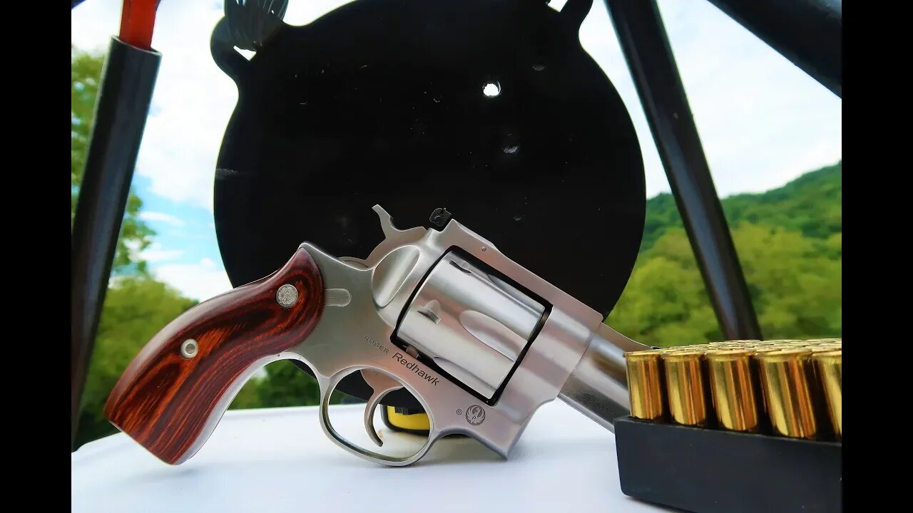 Ruger Redhawk .44 magnum - Shooting Steel