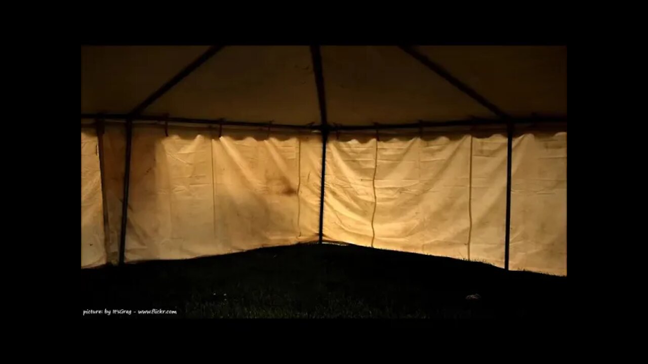 RAIN FALLING ON A TENT I Relax with Healing Sounds for Study, Sleep, or Meditation | RAIN SOUNDSCAPE