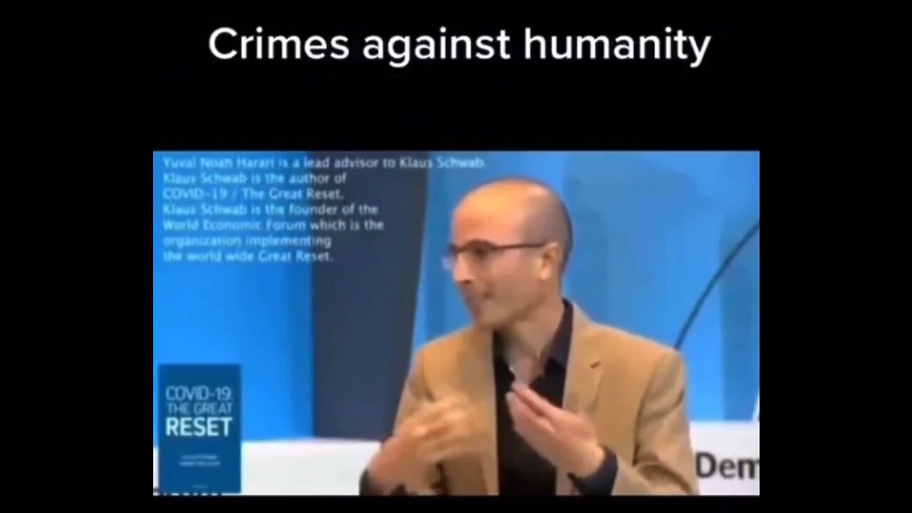 PUR EVIL ZIONIST - YUVAL NOAH NARIRI - NWO OF GREAT RESET WEF KLAUS SCHWAB #FUCKtheJAB