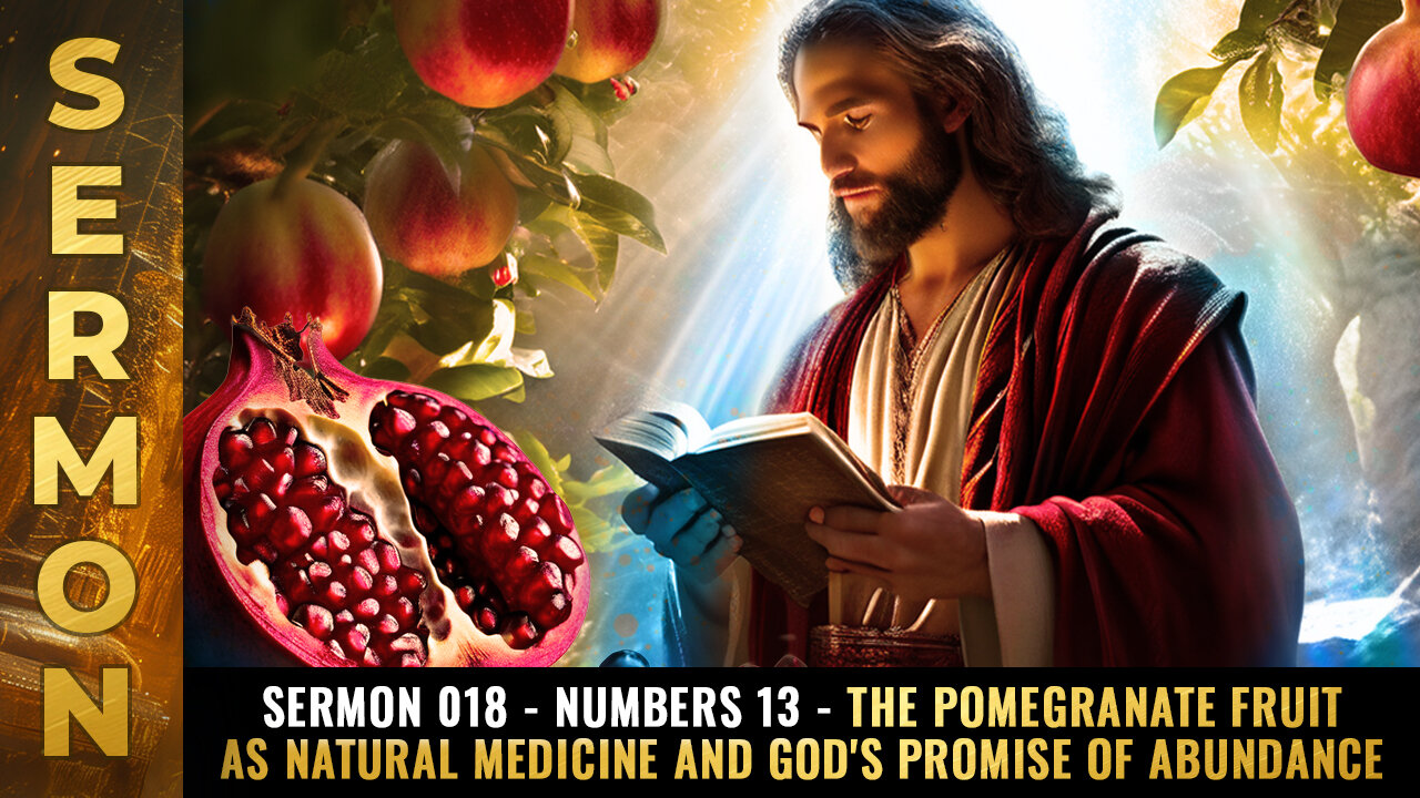 Sermon #018 - Numbers 13 - The POMEGRANATE fruit as natural medicine...