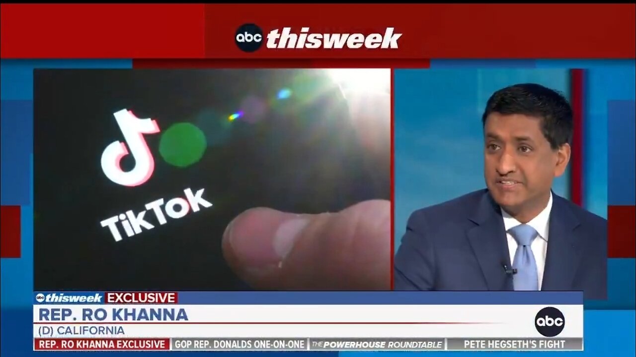 Rep Ro Khanna: TikTok Won't Be Banned