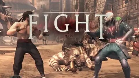 Liu Kang Vs Leather Face Insane Fight