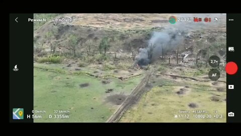 Footage of the destruction of the American made M 113 armored personnel carrier