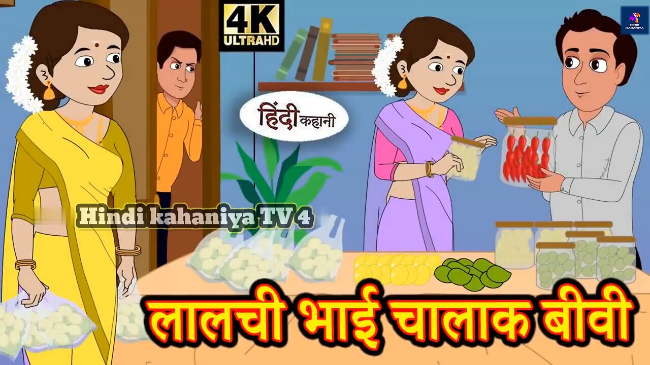 लालची भाई चालाक बीवी - Hindi Story | Moral Stories | Kahaniya | Hindi Stories | New Story | Stories