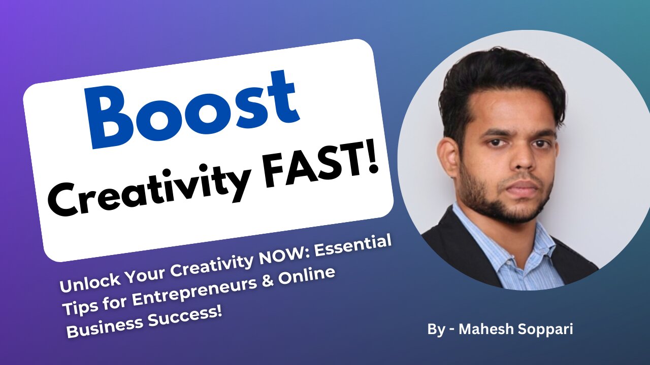 Quick Tips to Boost Your Creativity Fast! 🚀