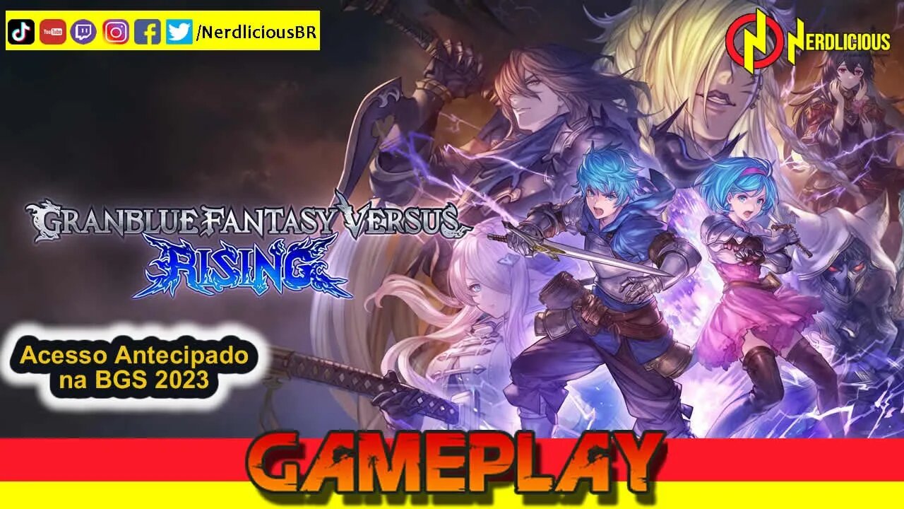 🎮 GAMEPLAY! Tivemos Acesso Antecipado de GRANBLUE FANTASY VERSUS: RISING na BGS no estande da Nuuvem