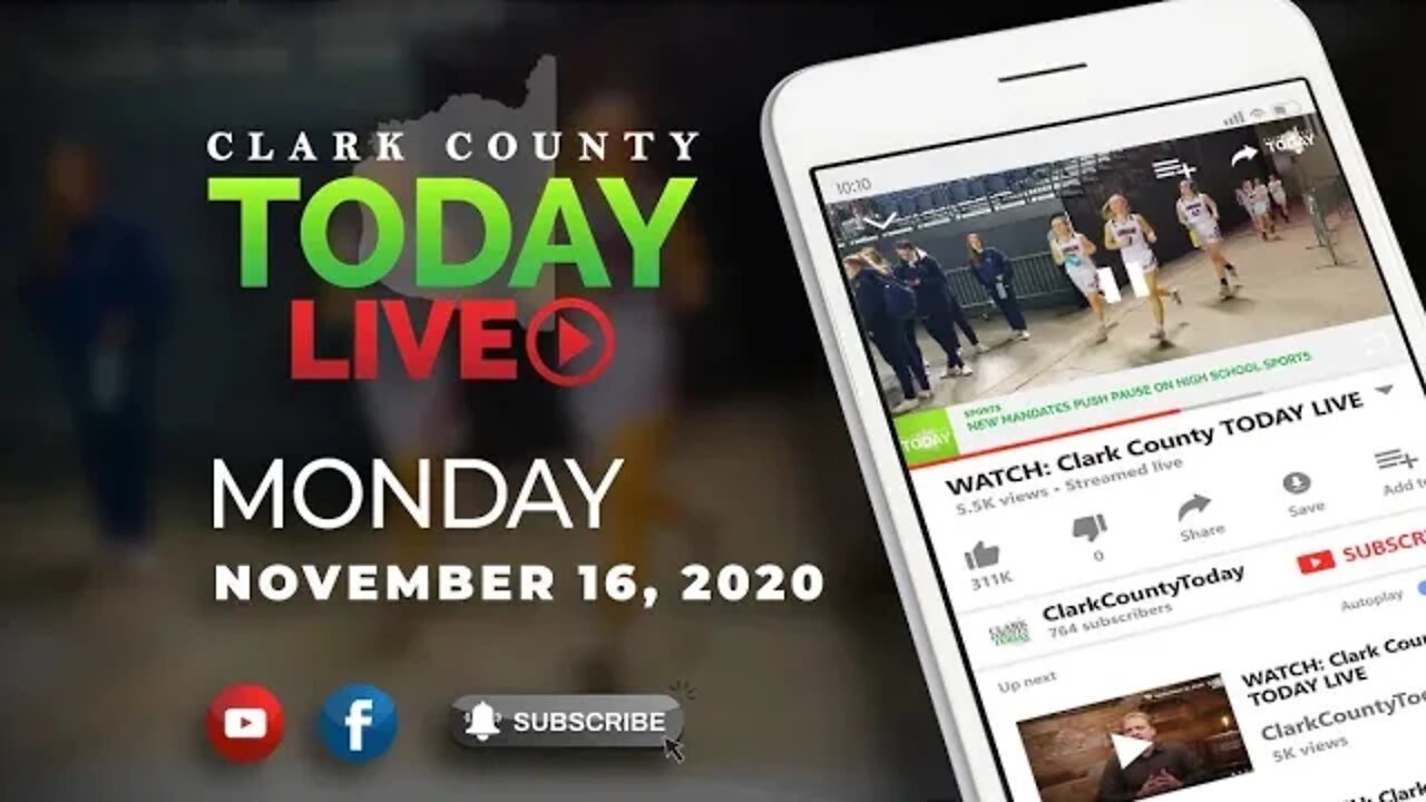 WATCH: Clark County TODAY LIVE • Monday, November 16, 2020