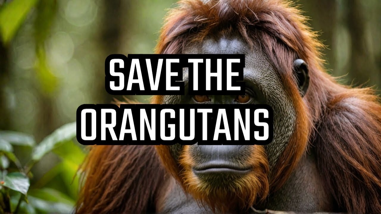 orangutans are CRITICALLY ENDANGERED