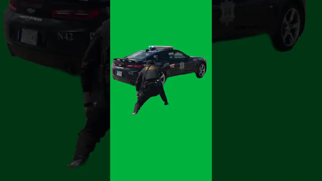 Green Screen – Cop racing