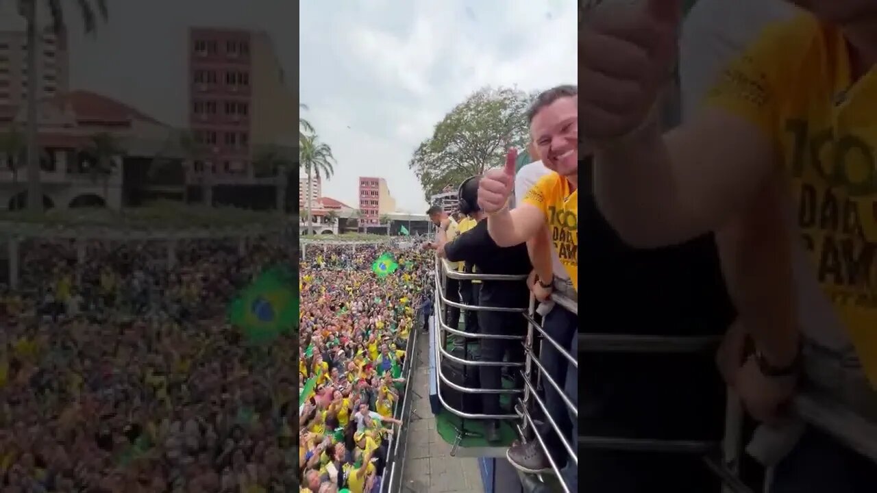 Bolsonaro em Sorocaba lotada em plena terça-feira