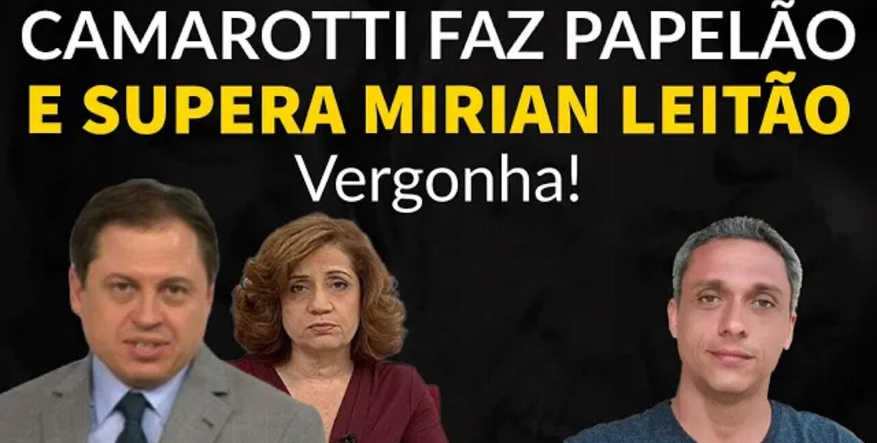 In Brazil, journalist Camarotti is embarrassed when he scolds THAXAD and LULA's tax