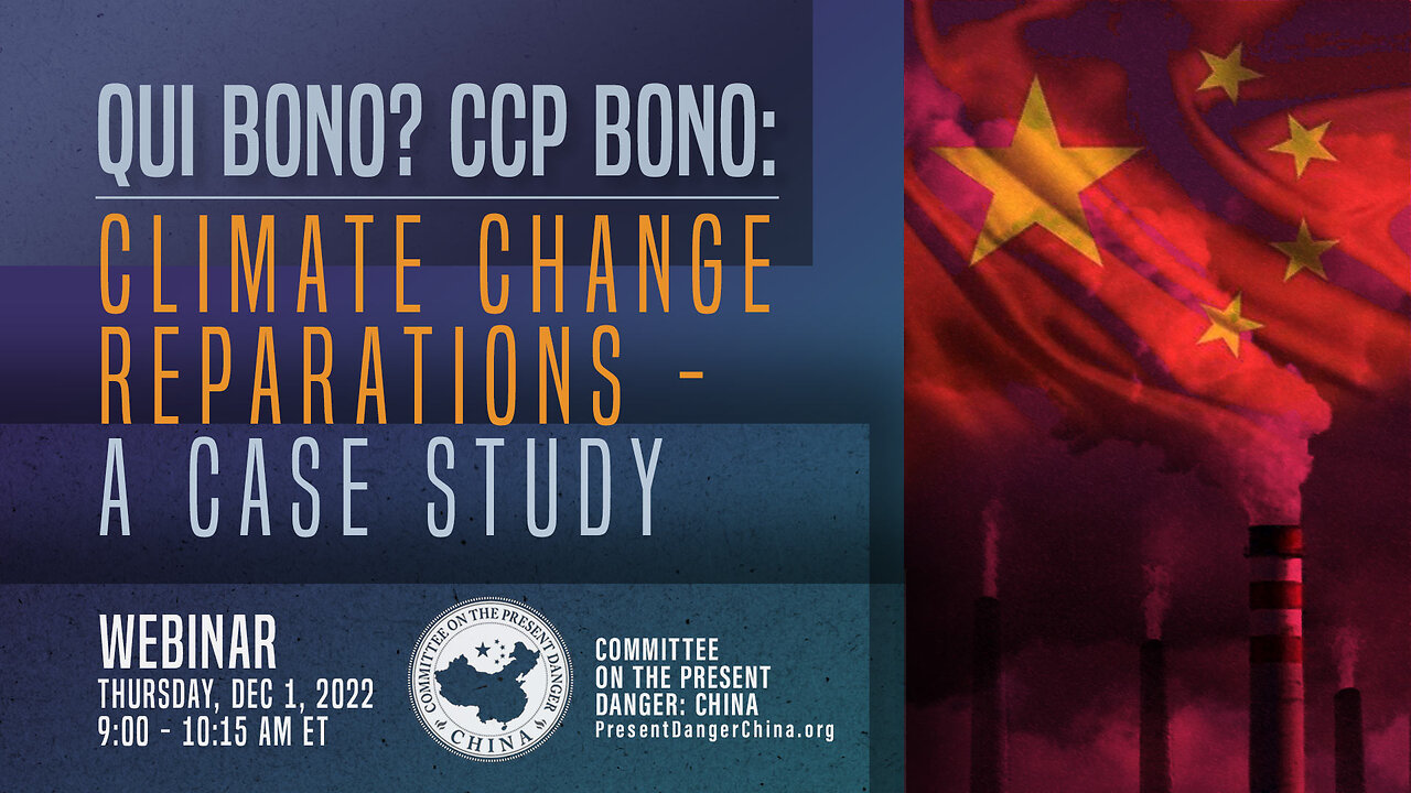 Webinar | Qui Bono? CCP Bono: Climate Change Reparations – A Case Study