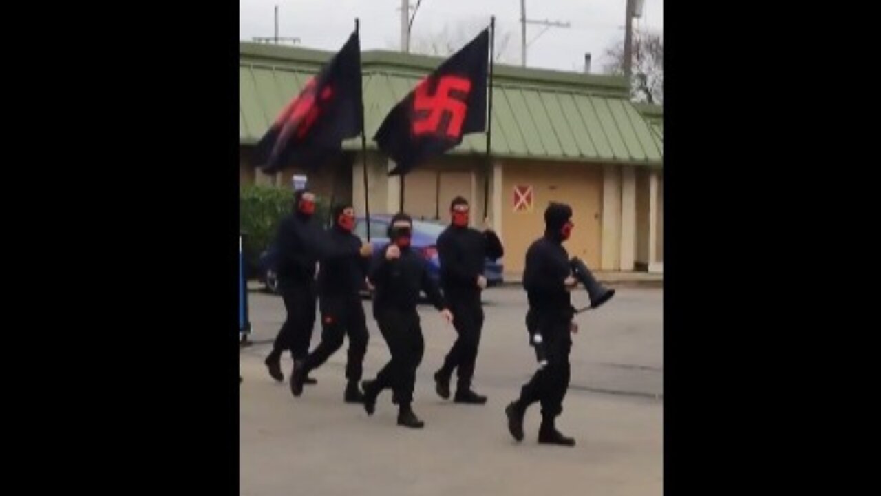 Police march in Ohio