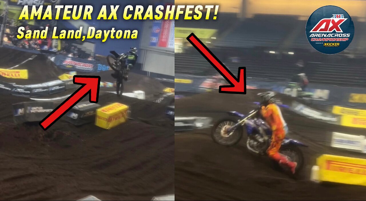 Daytona Amateur Arenacross CRASHFEST!!