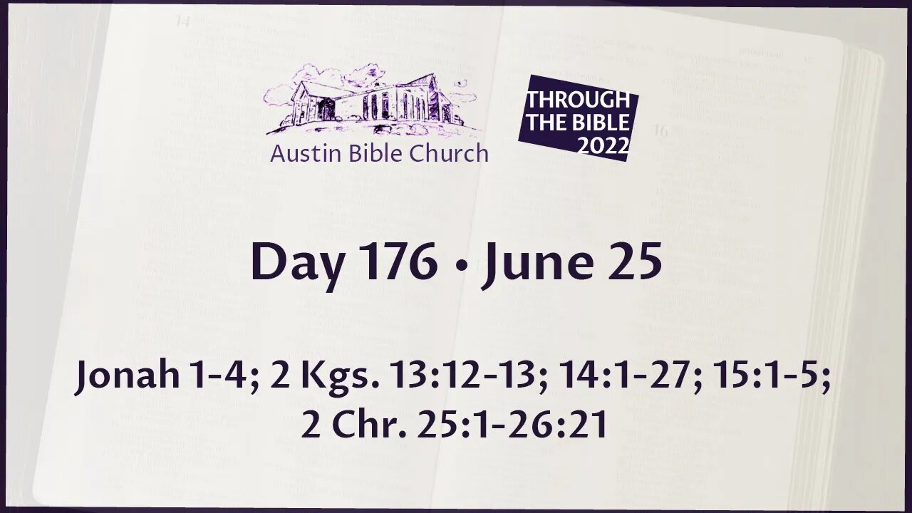 Through the Bible 2022 (Day 176)