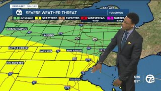 Potential for severe storms tonight