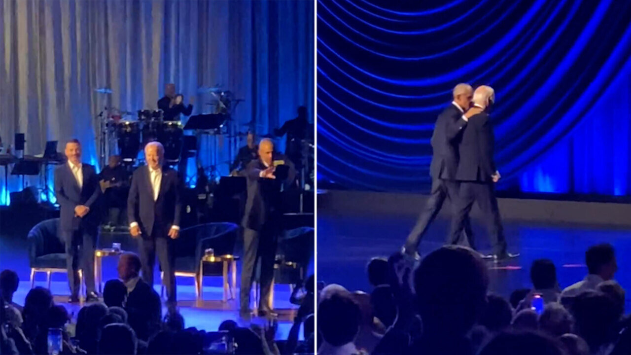 Biden Wanders off and Obama leads him off stage. Other than that, nothing to see here.