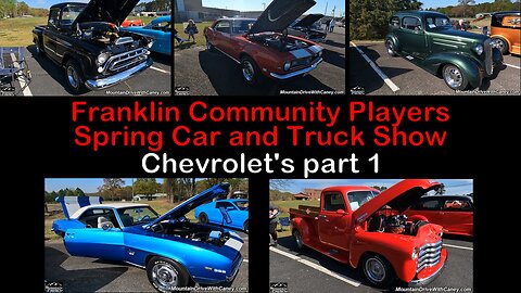 2024 Franklin Community Players Spring Car and Truck Show - Chevrolets part 1