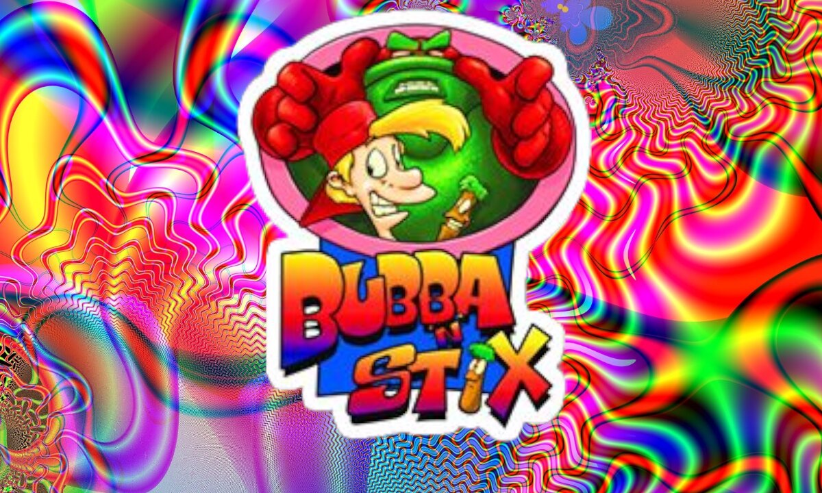 Playing an old Bubba 'N' Stix game for Sega