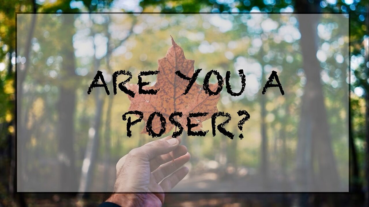 Are you a poser?